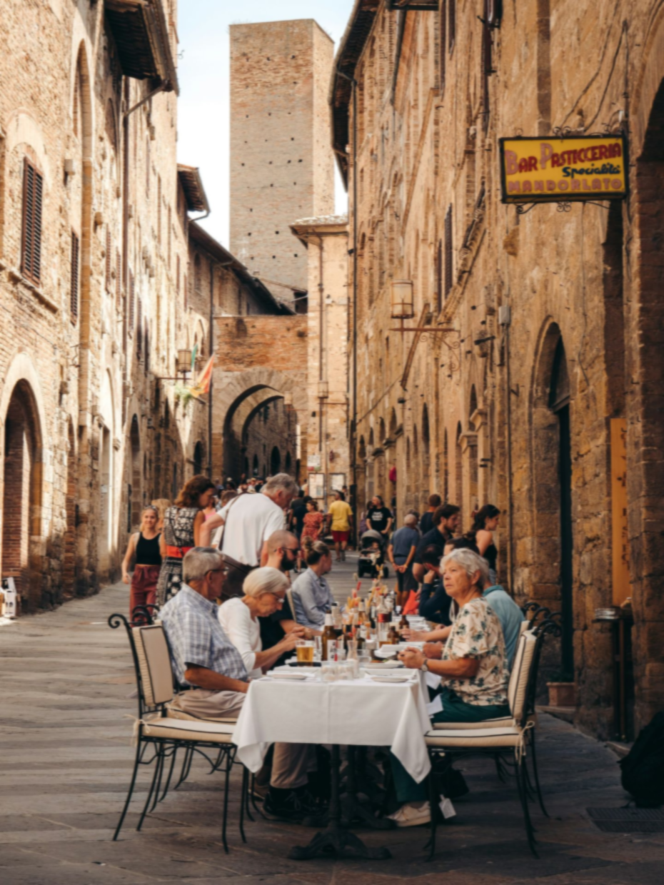 People sitting at a table